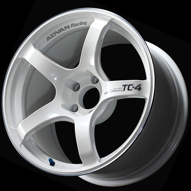Advan TC4 18x9.5 +38 5-120 Racing White Metallic Wheel